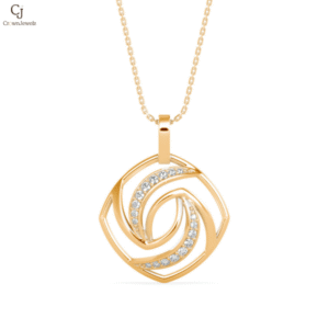 Celestia Swirl Diamond Pendant - (MITALI change this name)