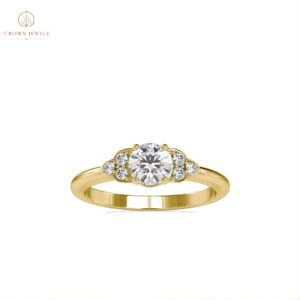 Halo Accent Engagement Ring