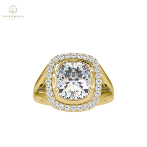 Cushion Halo Diamond Ring