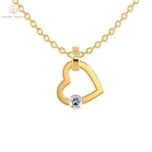 Amour Lock Heart Diamond Pendant