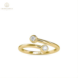 Bezel-Set Diamond Station Band