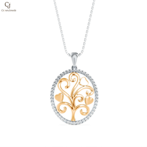 Aurelia Heart Tree Pendant