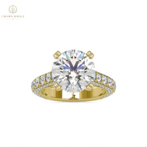 Éclat Royale Pavé Solitaire Ring