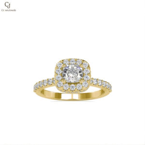 Round Halo Diamond Engagement Ring