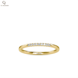 Open-End Solitaire Accent Ring