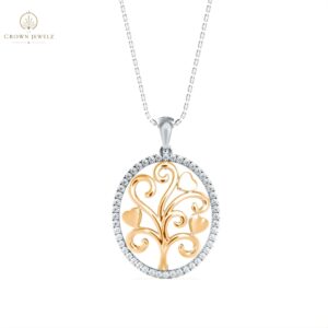 Aurelia Heart Tree Pendant