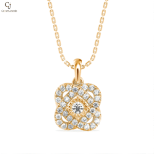 Eternal Knot Diamond Pendant