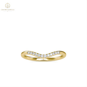 Curved Pavé Chevron Band