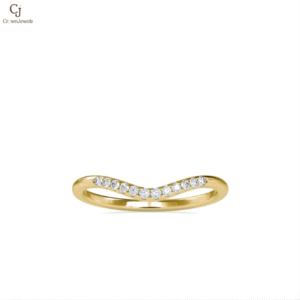 Curved Pavé Chevron Band