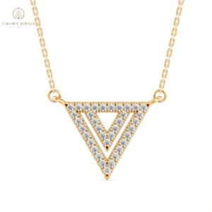 Trinity Arrow Triangle Pendant