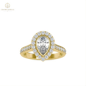 Antique Teardrop Diamond Cluster Ring