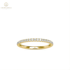 Chevron Pavé Wedding Band