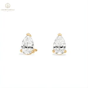 Pear Cut Lab-Grown Diamond Stud Earrings