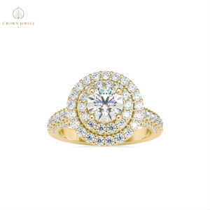 Emerald Grace Three-Stone Diamond Ring