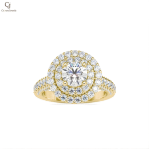 Emerald Grace Three-Stone Diamond Ring