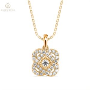 Eternal Knot Diamond Pendant