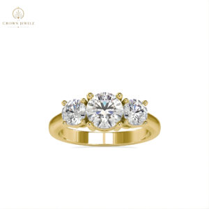 Aurelia Royale Three-Stone Diamond Ring