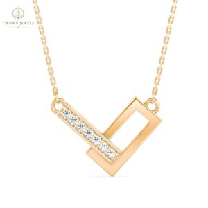 Golden Verve Geometric Pendant