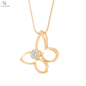 Amour Butterfly Heart Pendant