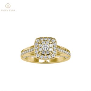 Eternal Bloom Cushion Halo Diamond Ring