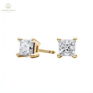 Princess Cut Lab-Grown Diamond Princess Cut Stud Earrings