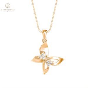 Étoile Flutter Cross-Heart Pendant