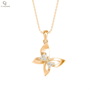 Étoile Flutter Cross-Heart Pendant