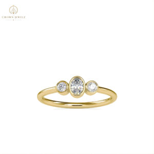 Bezel Trio Diamond Ring