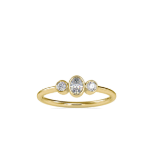 Bezel Trio Diamond Ring