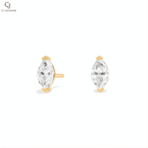 Marquise Cut Diamond Stud Earrings