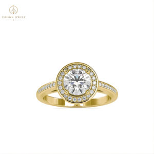 Classic Halo with Pavé Band