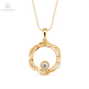 Solara Orbit Diamond Pendant