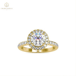 Round Halo Diamond Engagement Ring