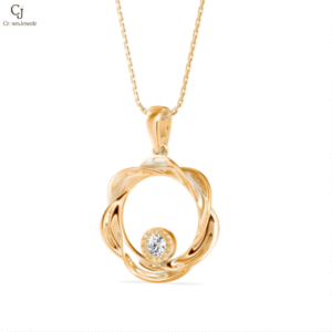 Solara Orbit Diamond Pendant