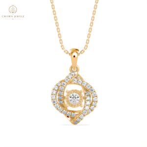 Celestia Halo Diamond Pendant