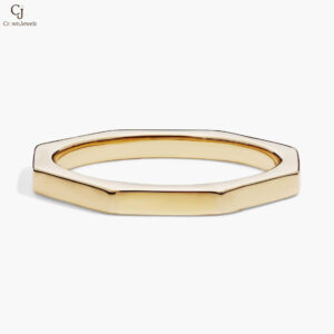 ZAC ZAC POSEN Plain Geometric Wedding Ring in 14k Yellow Gold
