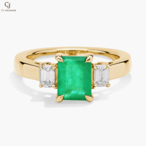 Lab Grown Diamond Round Crossover Ring In 14K White Gold