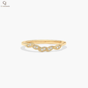 Entangled Vines Wedding Ring In 14K White Gold