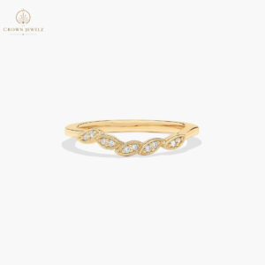 Entangled Vines Wedding Ring In 14K White Gold