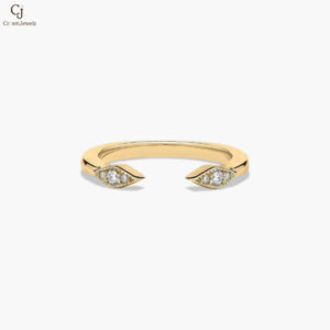 Bella Vaughan Euro Shank Diamond Wedding Ring in 18k Rose Gold