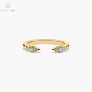 Bella Vaughan Euro Shank Diamond Wedding Ring in 18k Rose Gold