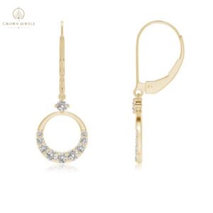 "Graduated Diamond Round Drop Earrings  "