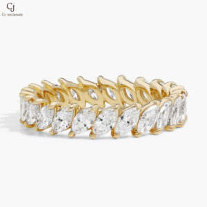 Eternity Ring With 2 CTW Marquise Cut Lab-Grown Diamonds In 14K White Gold