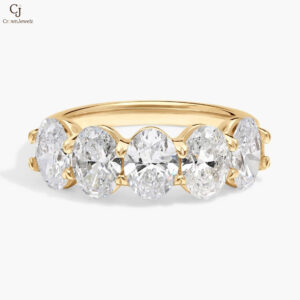 Woven Diamond Wedding Ring with 0.4 CTW Round Cut Lab-Grown Diamonds in 14K Yellow Gold