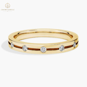 "Open Wedding Ring With Marquise Shape Band In Platinum  "