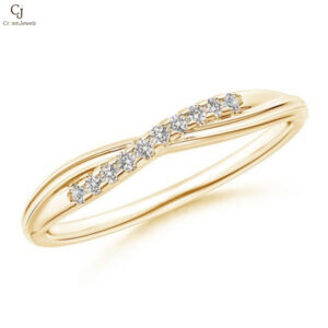 Criss Cross Diamond Wedding Ring For Her