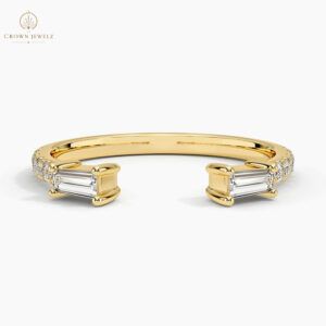 Zora Baguette Diamond Open Ring