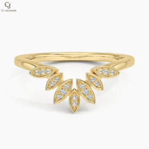 Petal Contour Diamond Ring
