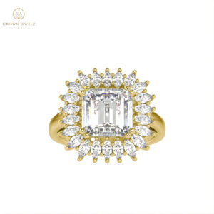 Regal Cushion Halo Ring