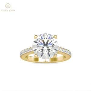 Rosé Infinity Pavé Solitaire